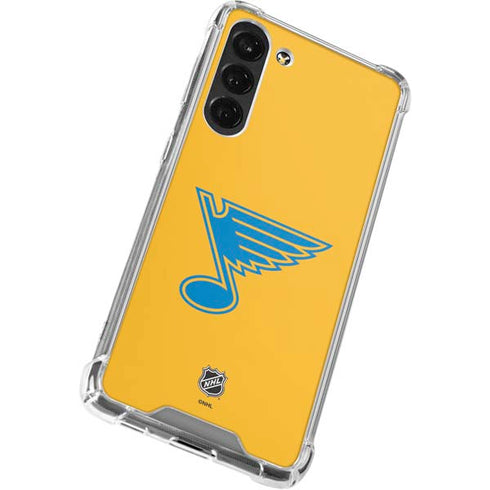 NHL St. Louis Blues Solid Background Galaxy S24 FE Clear Case